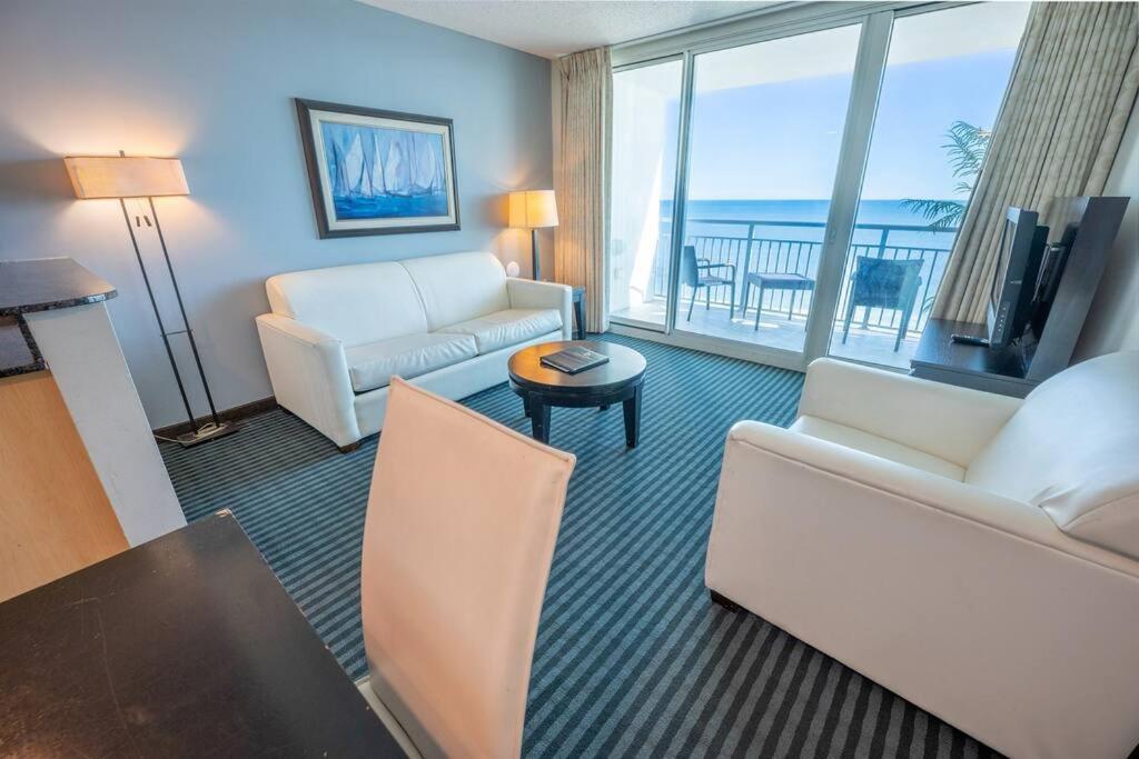 Вилла 7Th Floor! Modern Building, Direct Oceanfront View Миртл-Бич Экстерьер фото
