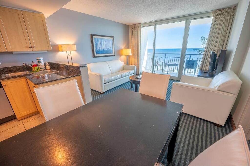Вилла 7Th Floor! Modern Building, Direct Oceanfront View Миртл-Бич Экстерьер фото