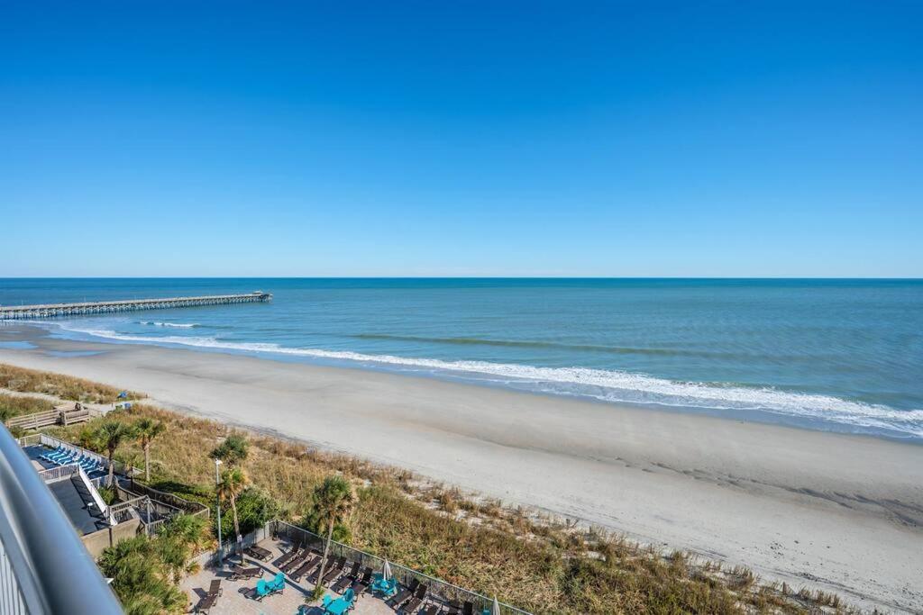 Вилла 7Th Floor! Modern Building, Direct Oceanfront View Миртл-Бич Экстерьер фото